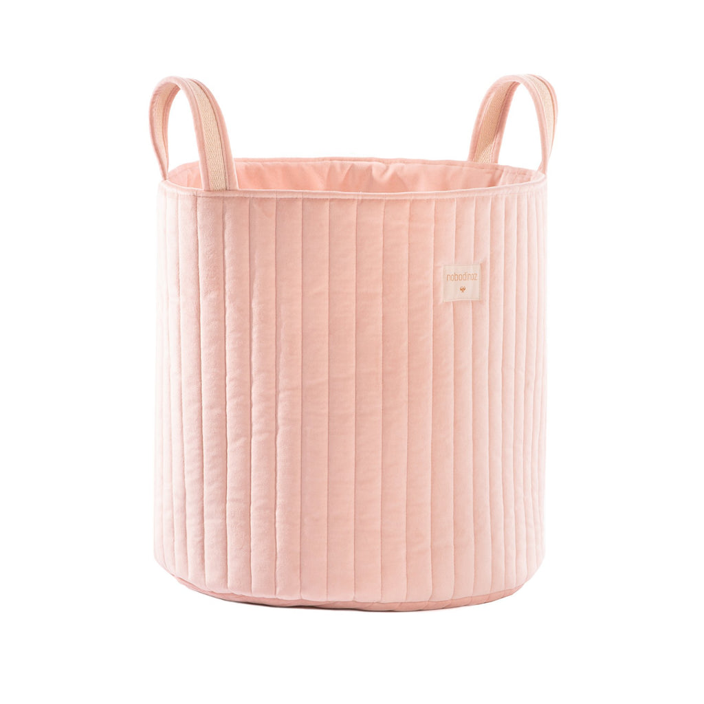 Savanna Velvet Toy Bag - Bloom Pink by Nobodinoz, available at Bobby Rabbit.