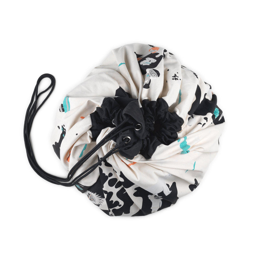 Play & Go Reversible Toy Storage Bag - World Map/Stars, available at Bobby Rabbit.