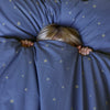  Starry Sky Bed Linen Set - Indigo by Hibou Home, available at Bobby Rabbit.