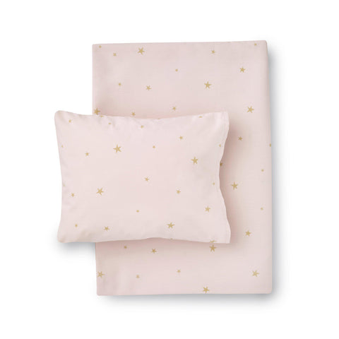  Starry Sky Bed Linen Set - Pale Rose by Hibou Home, available at Bobby Rabbit.