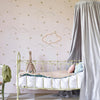  Starry Sky Wallpaper Pale Rose / Gold by Hibou Home, available at Bobby Rabbit.