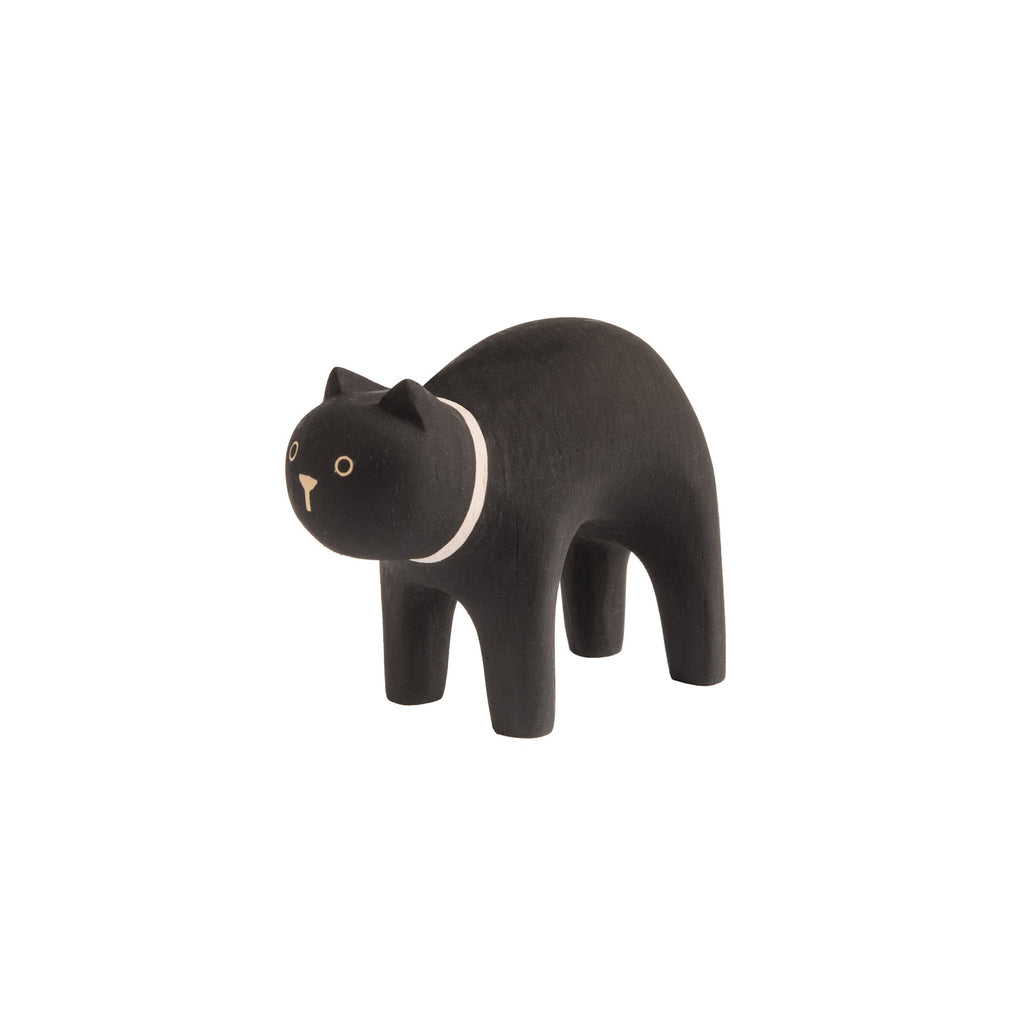 T-Lab 'Pole Pole' Wooden Black Cat, available at Bobby Rabbit.